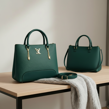 Saffiano Tote Bag - Green
