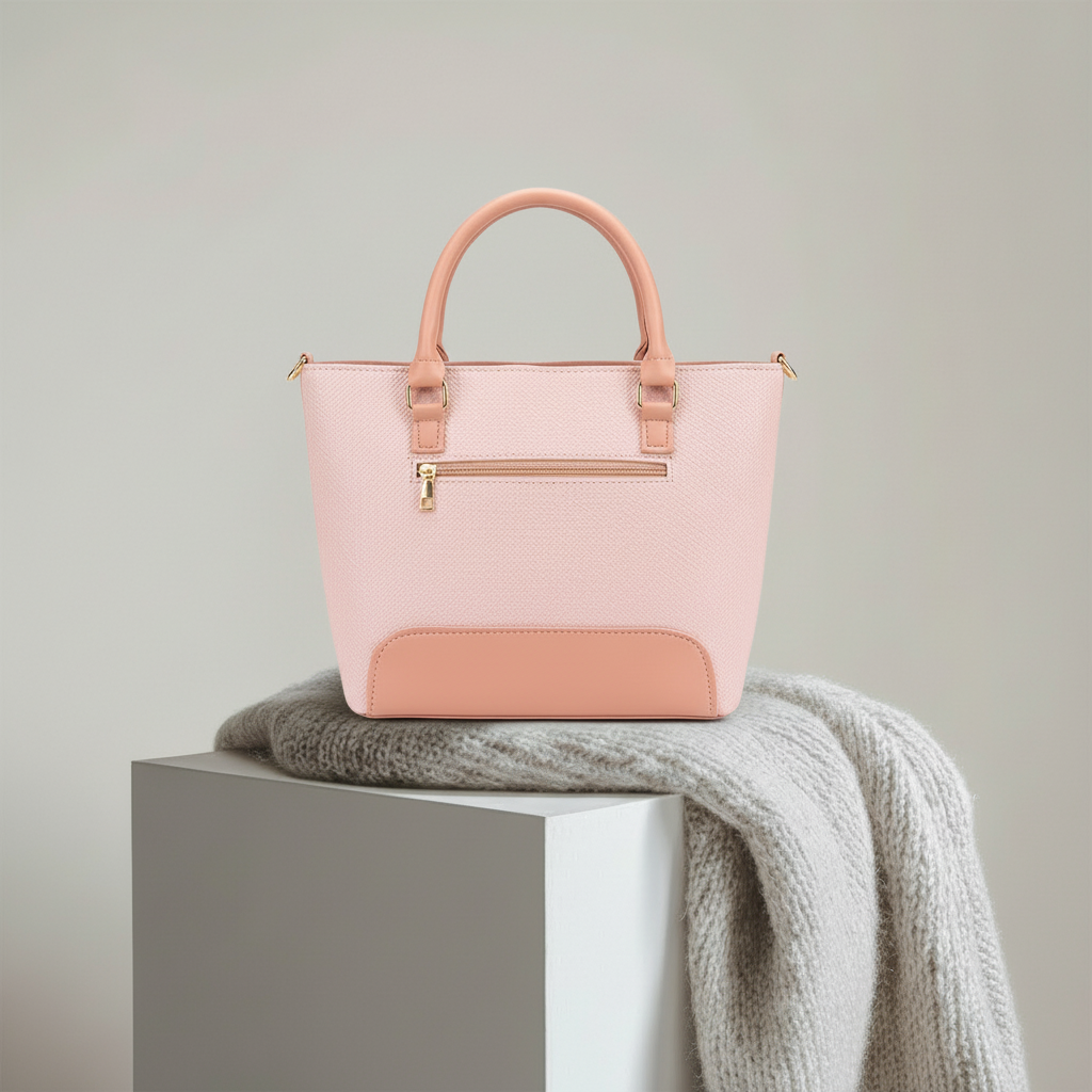 Saffiano Tote Bag - Pink