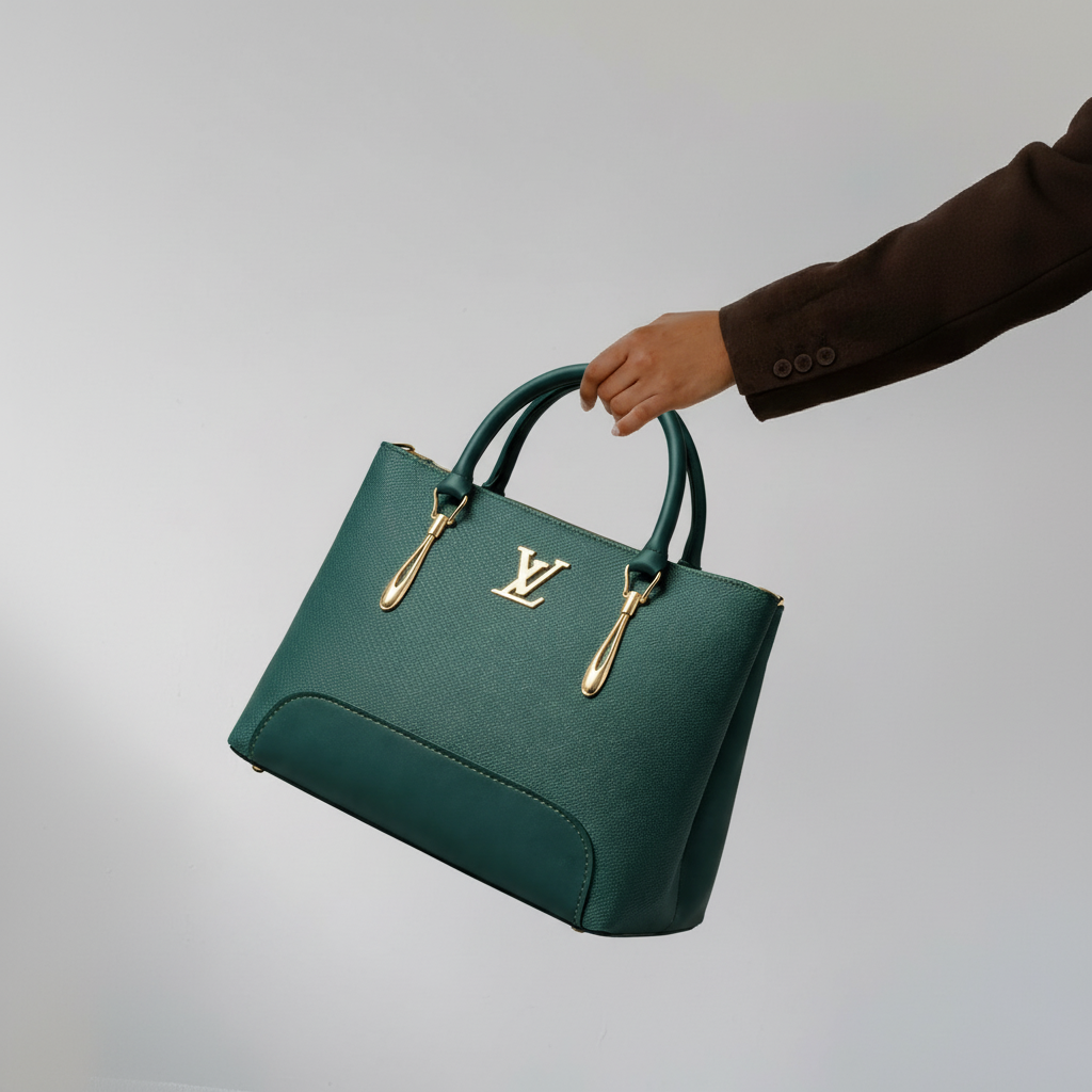 Saffiano Tote Bag - Green