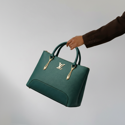 Saffiano Tote Bag - Green