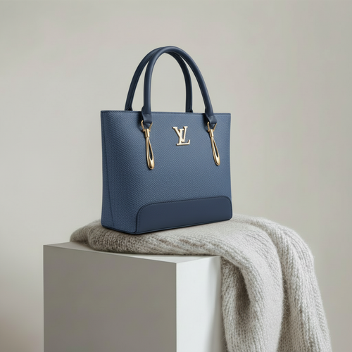 Saffiano Tote Bag - Blue