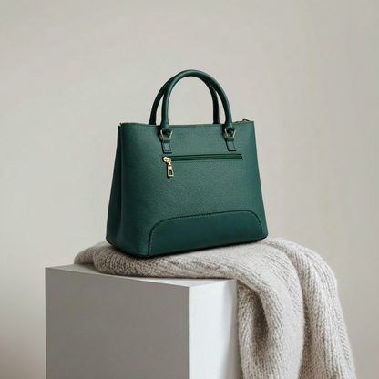 Saffiano Tote Bag - Green