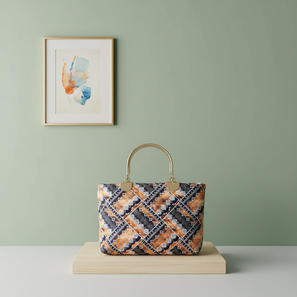 Geometric multicolor-bag