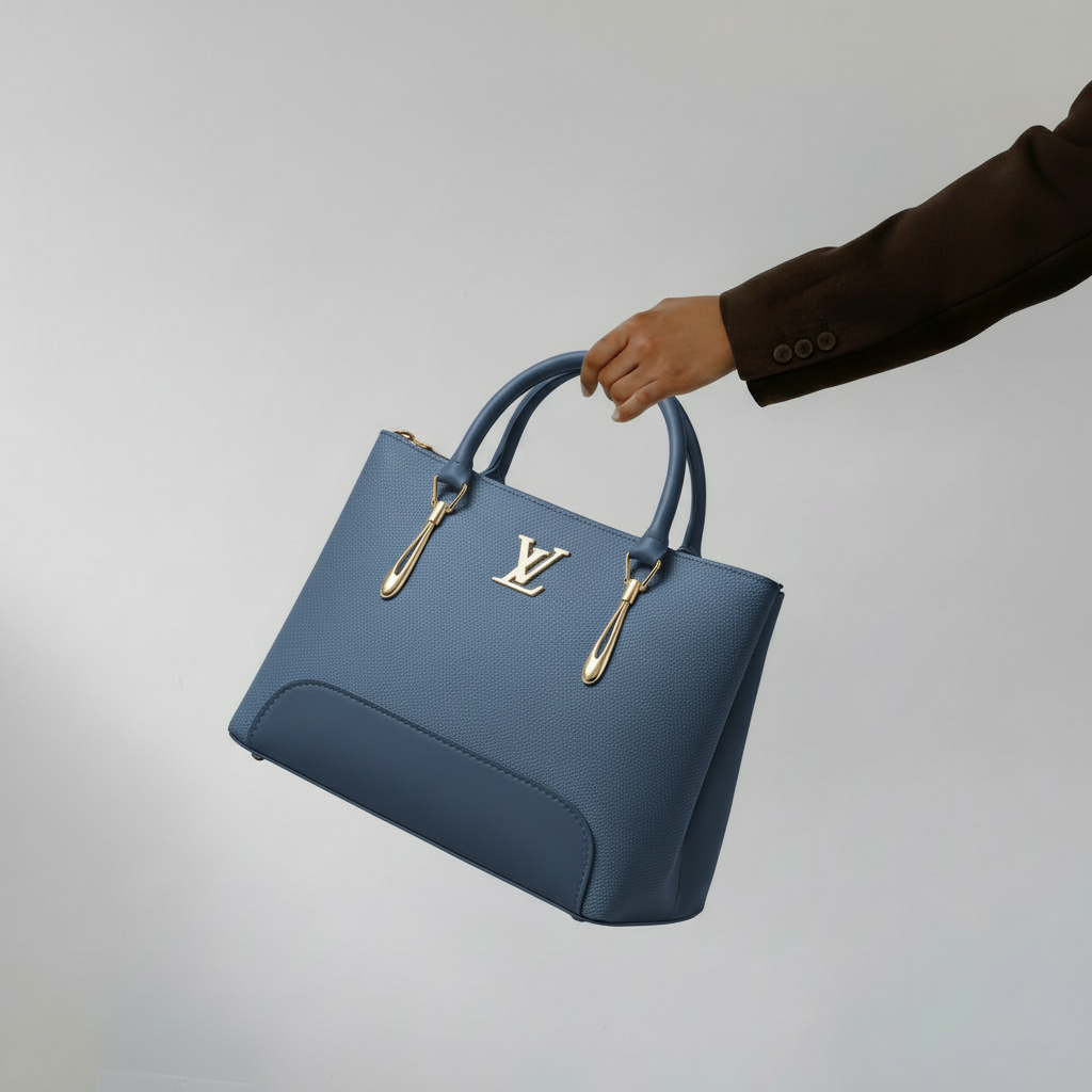 Saffiano Tote Bag - Blue