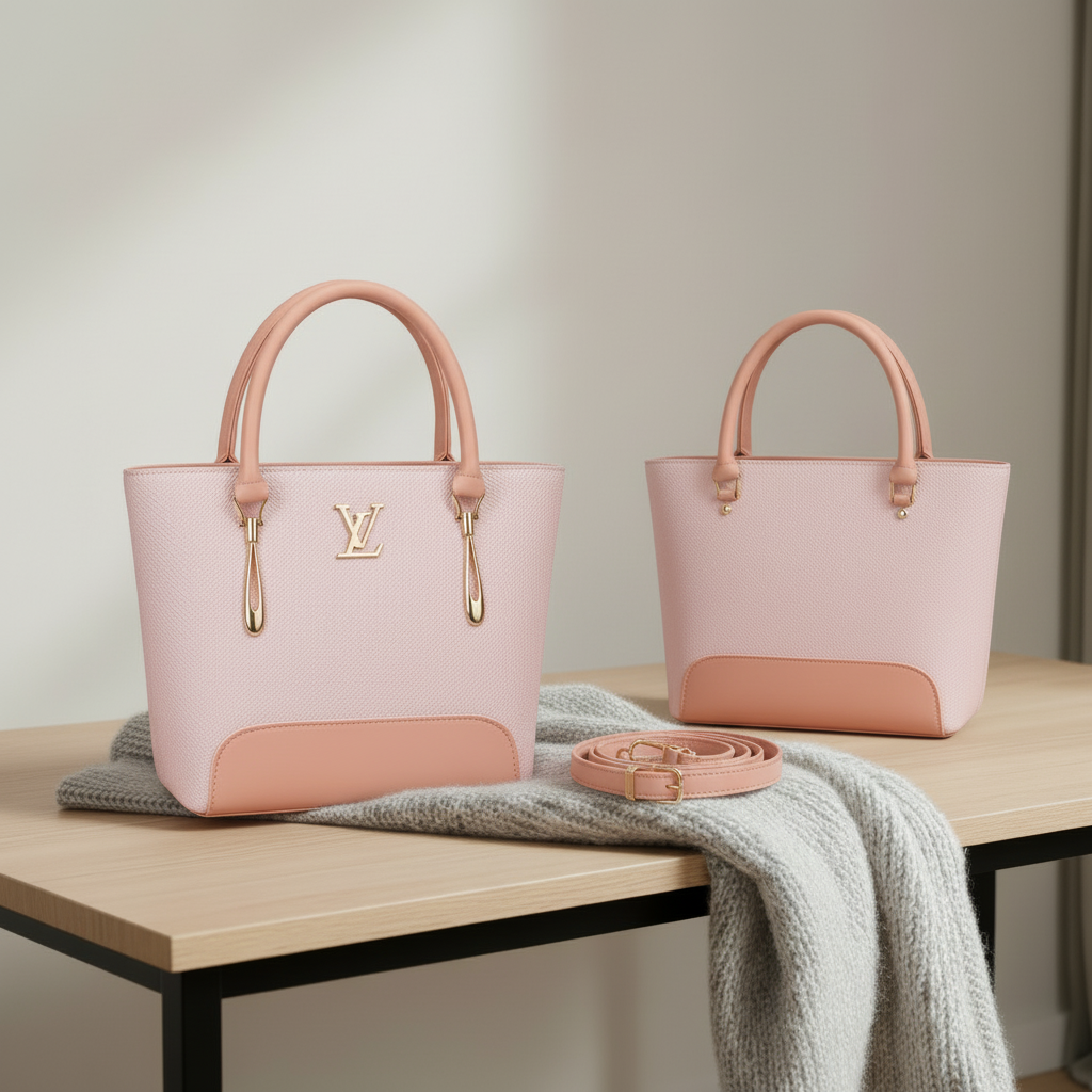 Saffiano Tote Bag - Pink