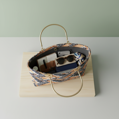 Geometric multicolor-bag