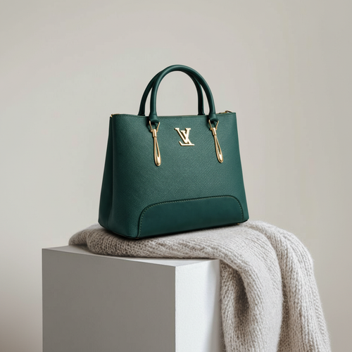 Saffiano Tote Bag - Green