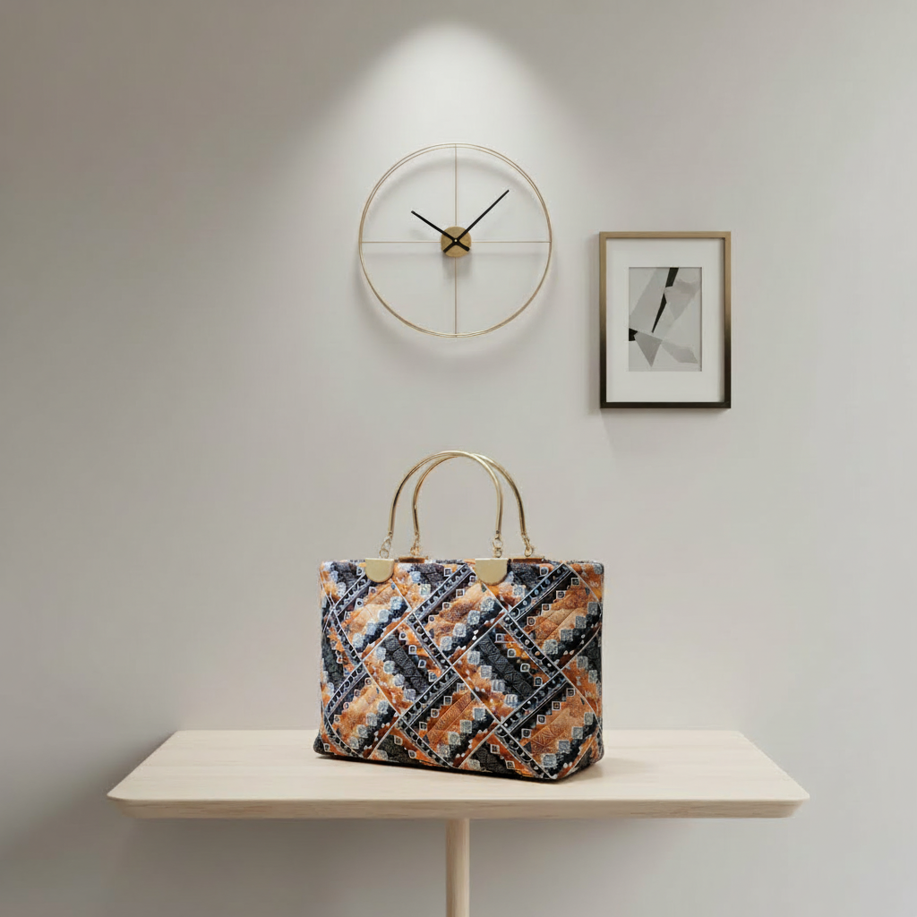 Geometric multicolor-bag