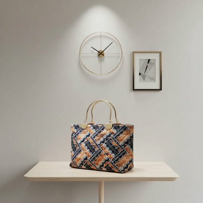 Geometric multicolor-bag