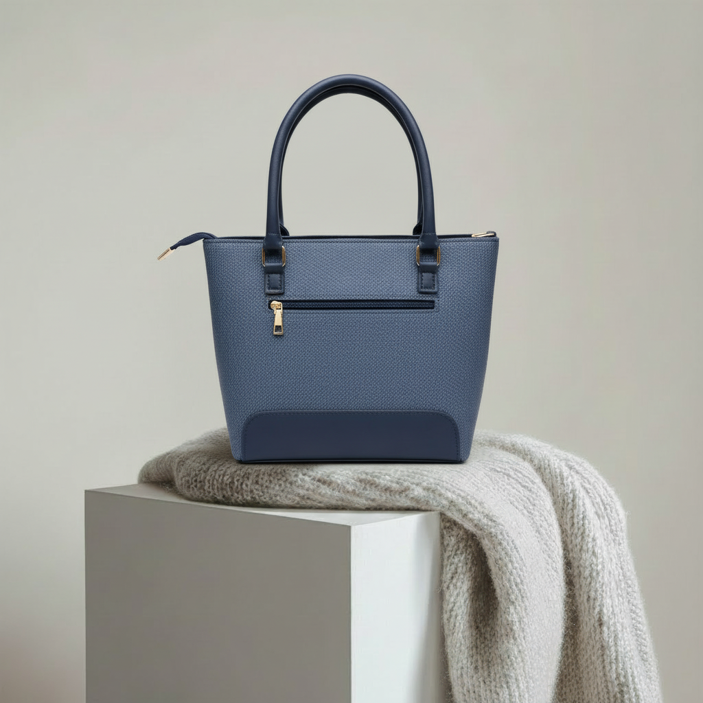 Saffiano Tote Bag - Blue