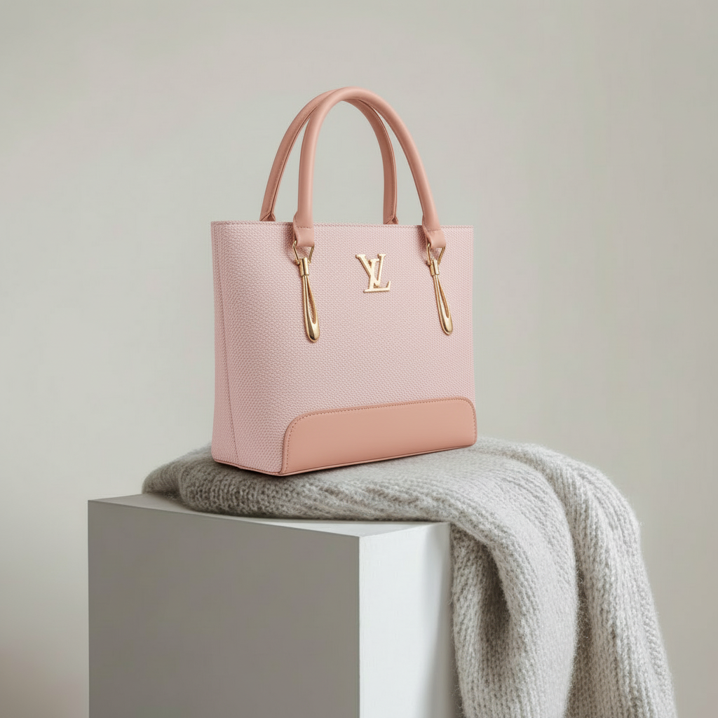 Saffiano Tote Bag - Pink